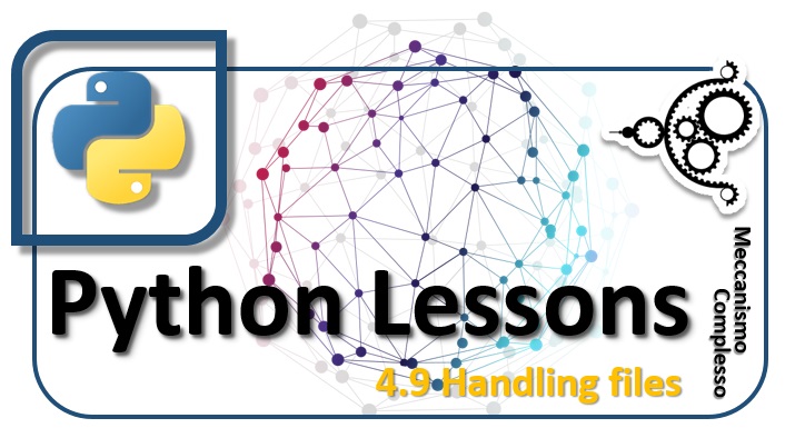 Python Lessons - 4.9 Handling files