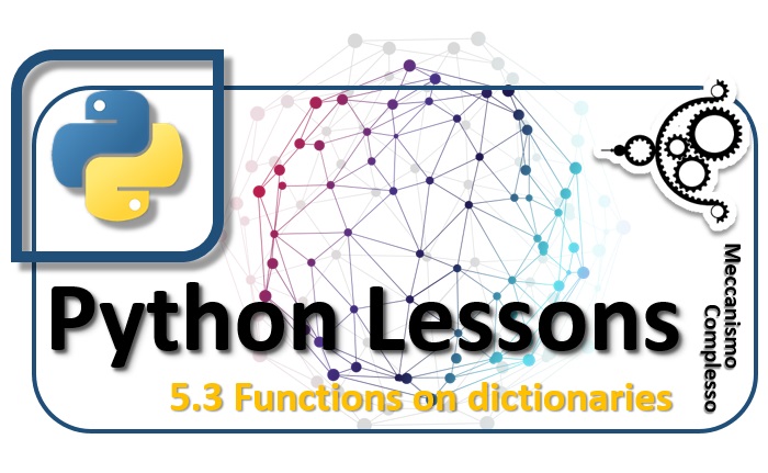 Python Lessons - 5.3 Funtions on dictionaries m