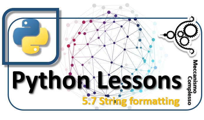 Python Lessons - 5.7 String formatting m