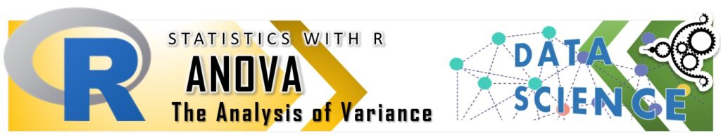 Anova with R - the analysis of variance header