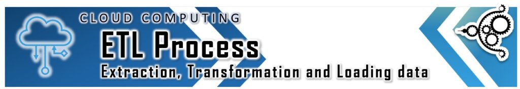 ETL Process, extraction, transformation and loading data header